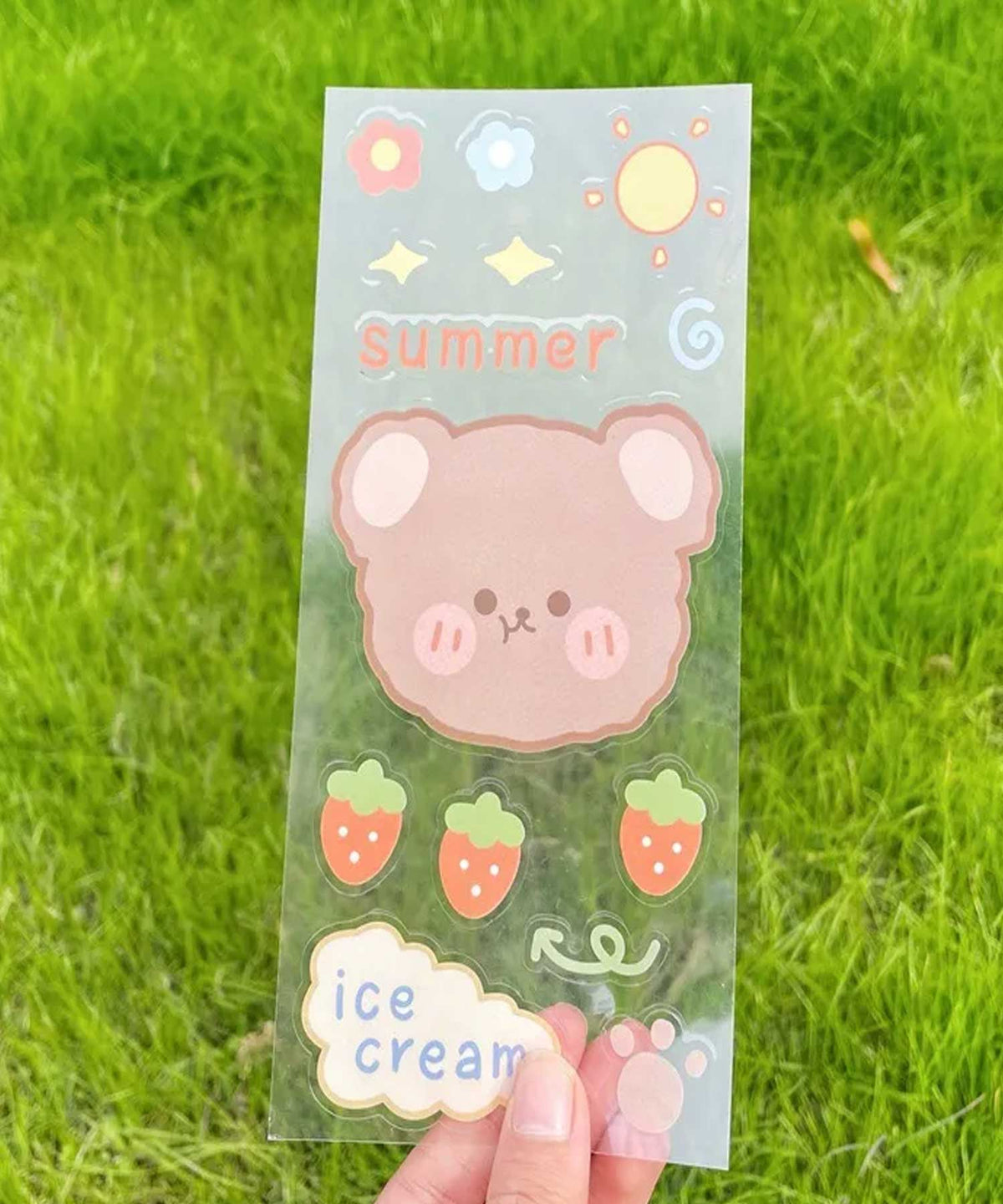 Clear Bear Sticker Sheet