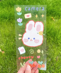 Clear Bunny Sticker Sheet