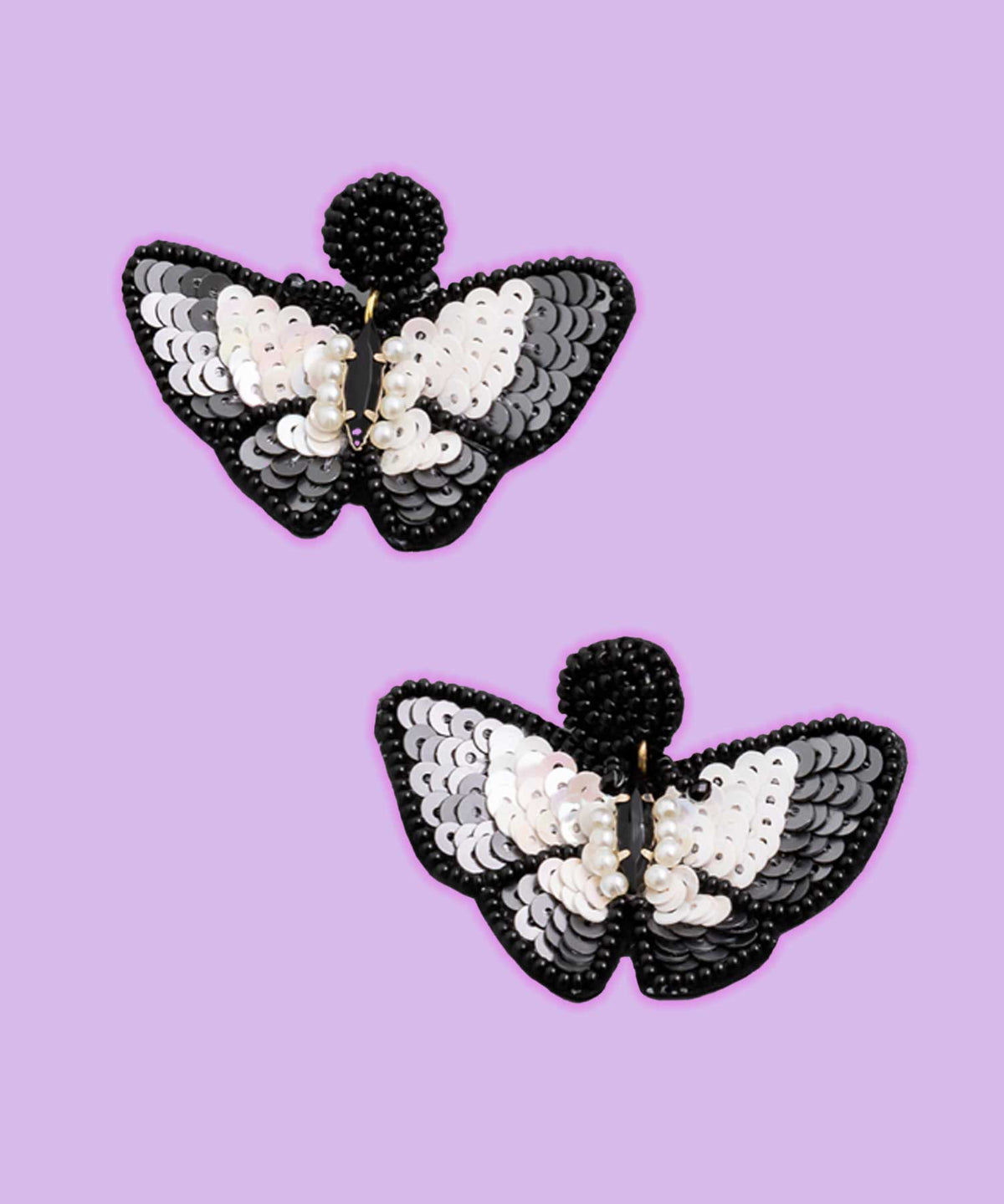 Grunge Moth Earrings, punk style earrings