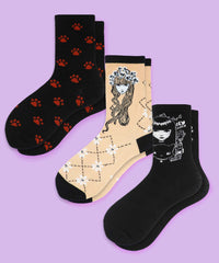 Emily The Strange - Kitten Club 3 Pair Socks