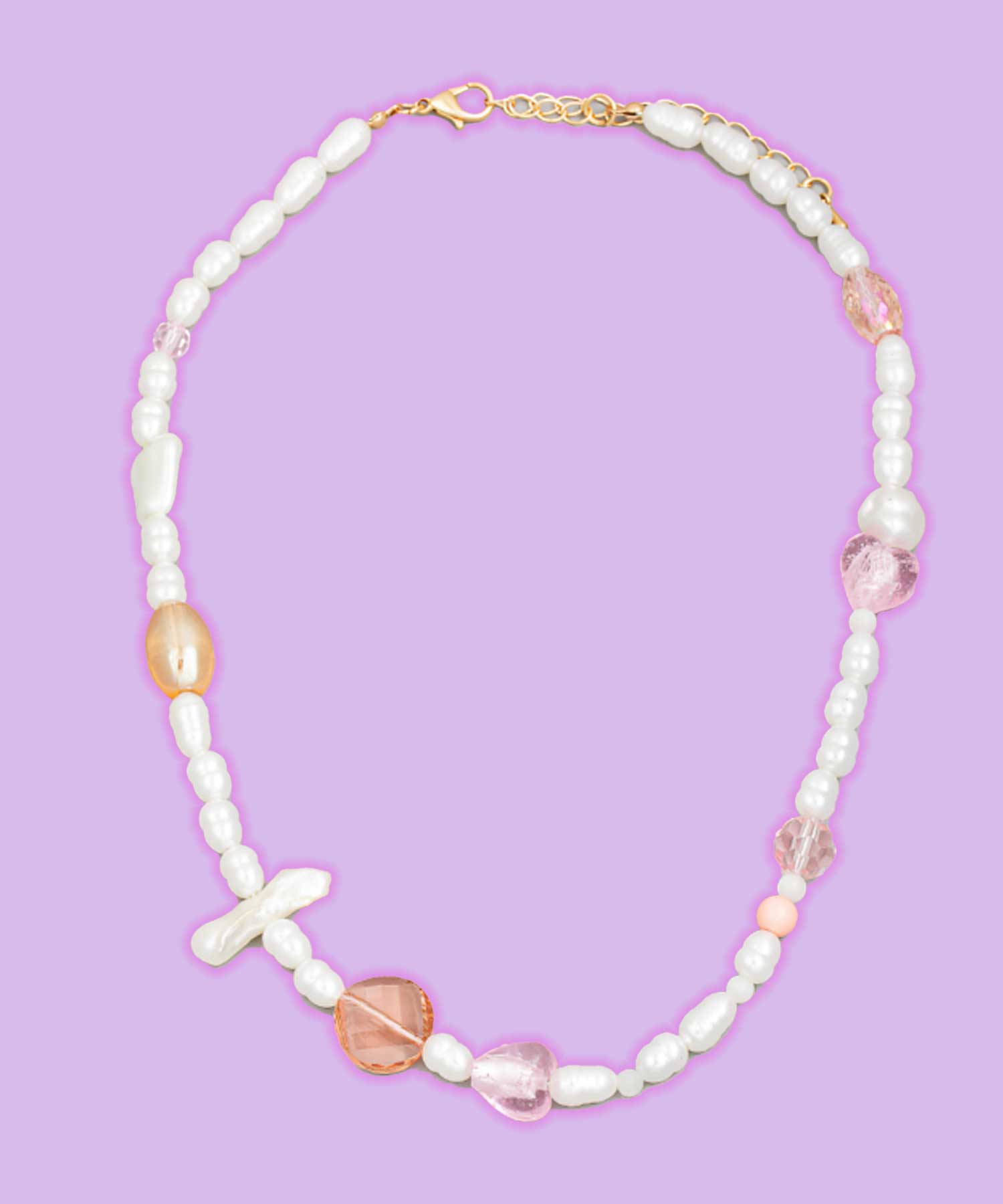 Cute pearl necklace, pearl choker